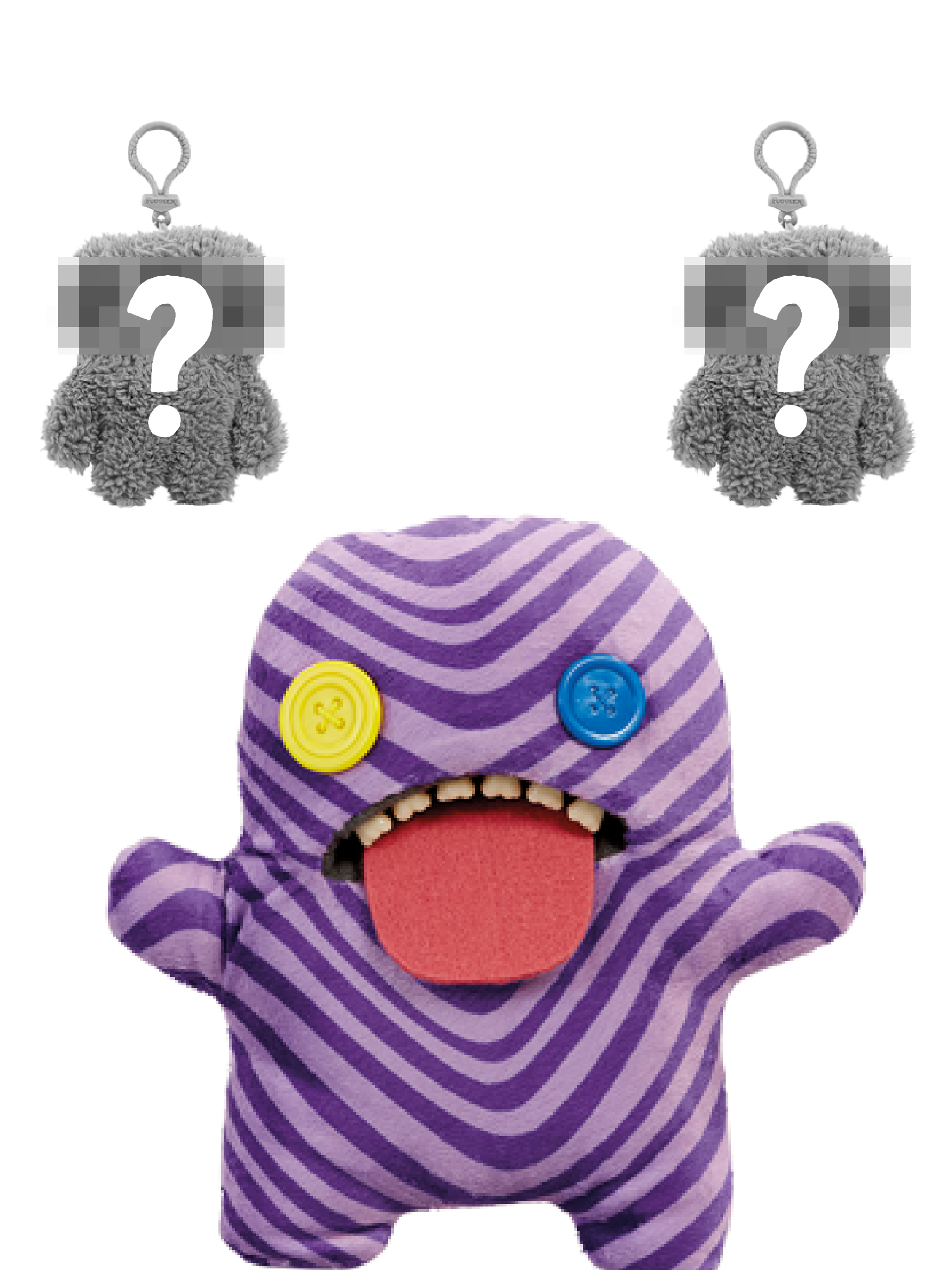 Monster: Oogah Boogah Purple Zebra & Keyring Pack